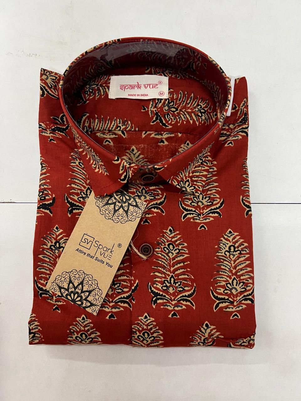 Mens Pure Cotton Printed Shirt