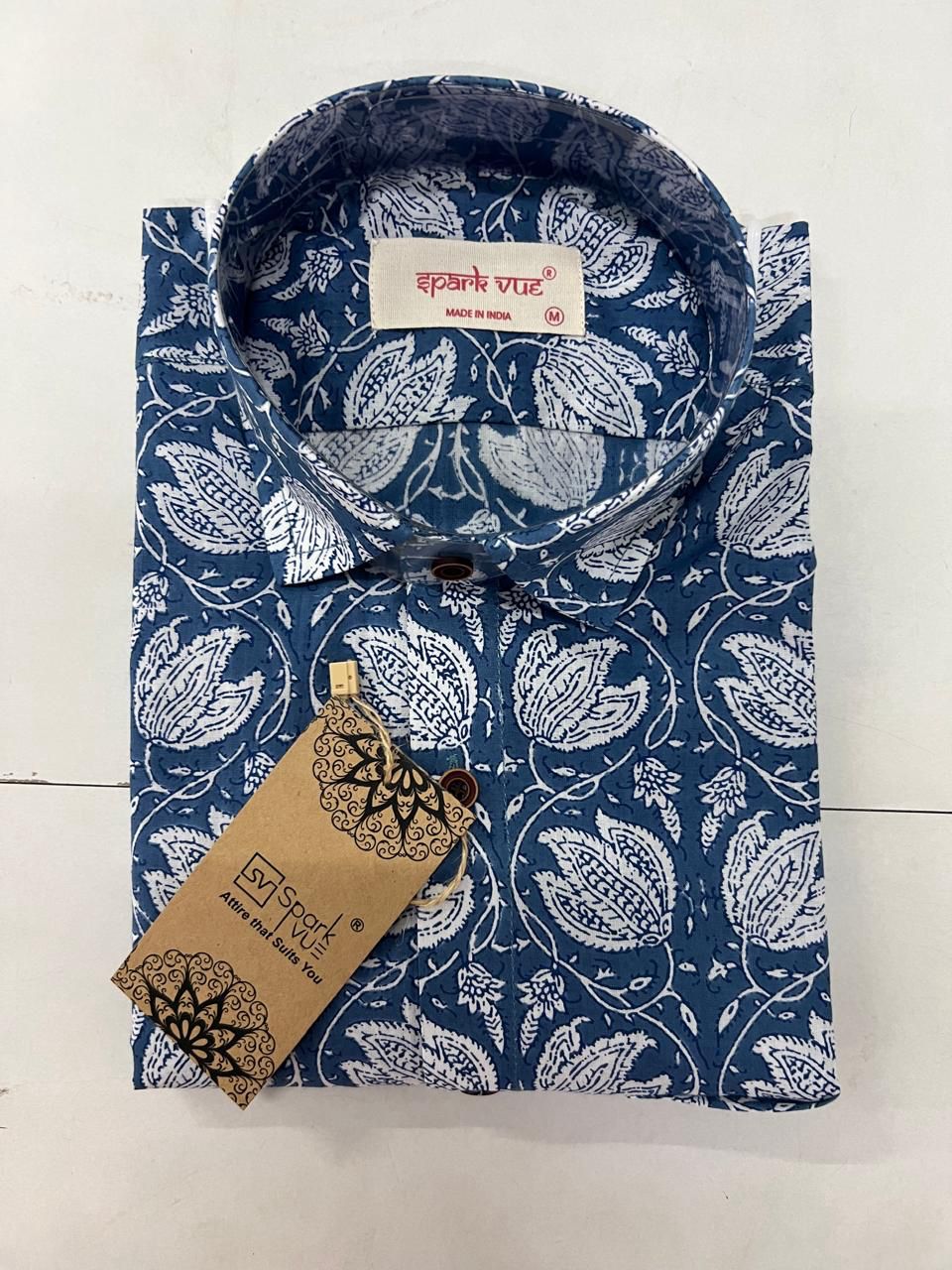 Mens Pure Cotton Printed Shirt