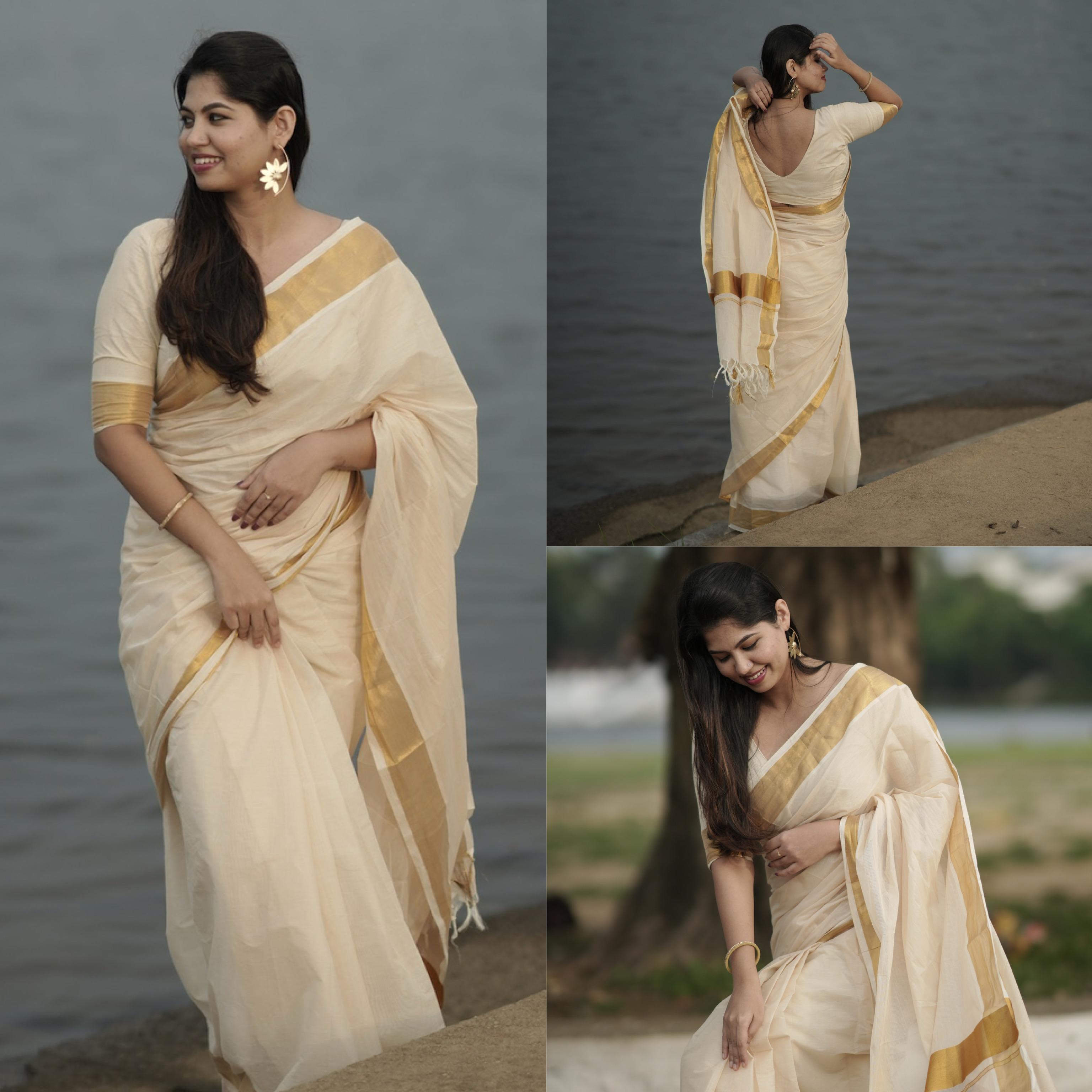Womens Mangalagiri Shade Pure Cotton Saree